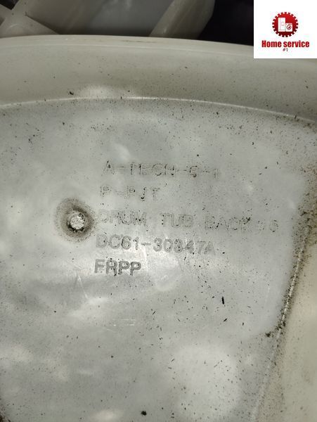 Б/У Задній напівбак DC61-30347A пральної машини Samsung під 205/206 підшипники 2312*E фото