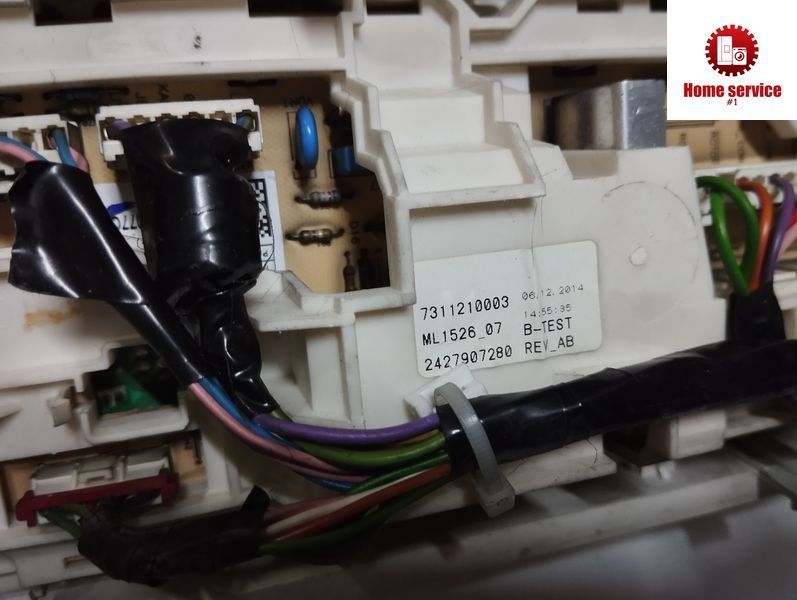 Б/У Модуль управления стиральной машины Beko 731121003 ML1526_07 2427907280 3514*E фото