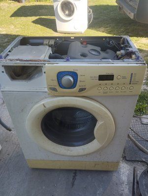 Б/У Розбирання пральної машини lg WD-80150 .  Запчастини на пральну машину lg WD-80150.  lg WD-80150 по запчастинах 3217*E фото