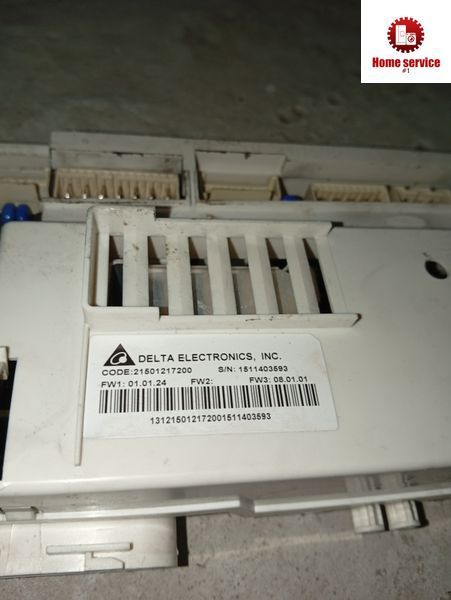 Вживаний модуль управління пральної машини Indesit.   21501217200 FW1: 01.01.24 FW3: 08.01.01 S/N: 1511403593 3777*E фото