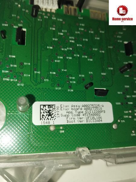 Б/У Модуль индикации стиральной машины Electrolux  Elux Assy: A00275325/A Elux board : A00275518 App Type: EUI12200PB Supp Code: 451540002 Firm Ver: UFC0L106 Boot Ver: BICI2A04 2148*E фото