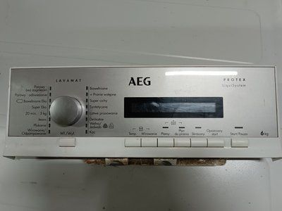 Б/У Модуль індикації пральної машини AEG 136620579/А, 808995947/А. +перемикач режимів (як на фото) 2971*E фото