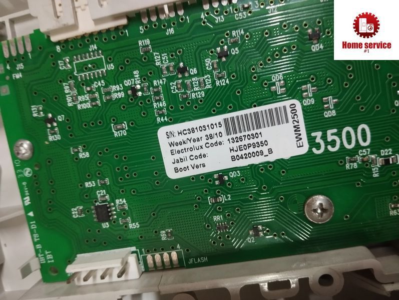 Б/У Модуль управления стиральной машины AEG. S/N: HC381031015 Electrolux Code: 132670301 Jabil Code: HJE0P9350 Boot Vers B0420009_B EWM2500/3500 3426*E фото