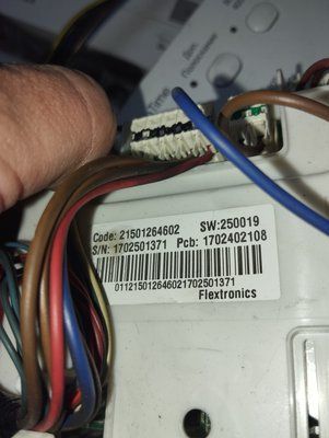 Б/У Модуль управління пральної машини Indesit IWSB50851 та інші моделі.  Код: 21501264602 SW: 250019 S/N: 1702501371  Pcb: 1702402108 3580*E фото