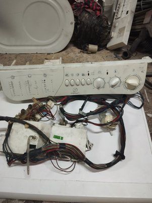Б/У Комплект електроніки на пральну машину Indesit WD105T та інші моделі з сушкою. 215007396.01 3081*E фото
