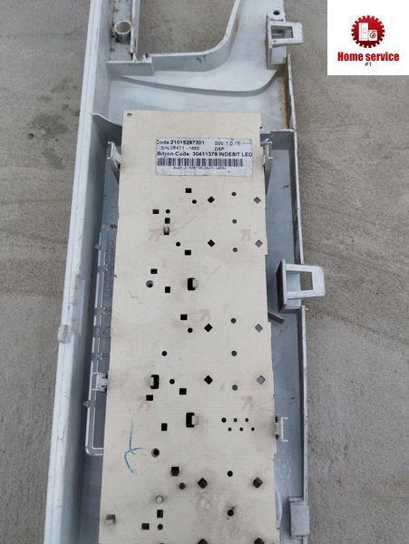 Б/У Модуль индикации для стиральной машины Indesit Code:21015297301 SW:1.0.14 S/N: 08471 1655 1970*E фото