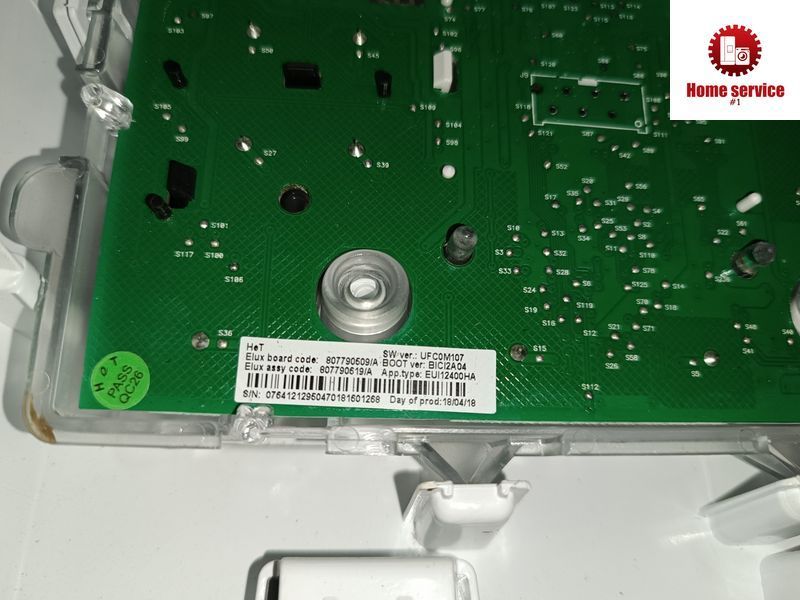 Б/У Модуль індикації пральної машини Electrolux 807790509/А, 807790519/А. +перемикач режимів (як на фото) 2983*E фото