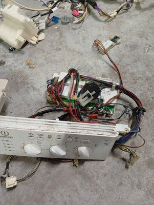 Вживаний модуль управління пральною машиною Indesit із сушкою. 215007821.04 3944*E фото