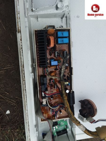 Б/У Модуль управления стиральной машину Samsung Ecobuble. Двигун на 9 контактов .  Sub PCB( 00705A) 3484*E фото