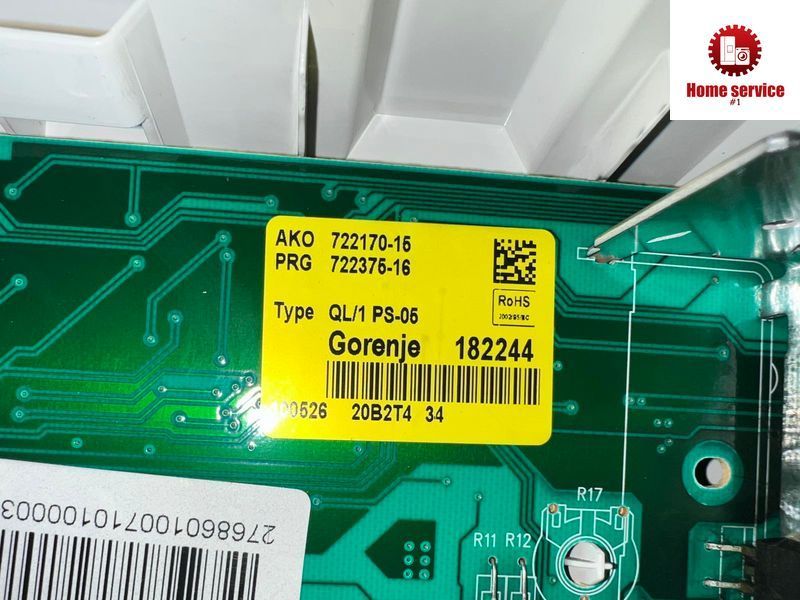 Б/У Модуль управління пральною машиною Gorenje WS510SYW AKO 722170-15 PRG 722376-16 Sifta 276865 3735*E фото