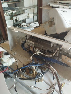 Б/У Модуль управління ( комплект) на пральну машину Whirlpool AWE 6628 вертикального завантаження. Підходить на всі моделі з колекторним мотором 2029*E фото