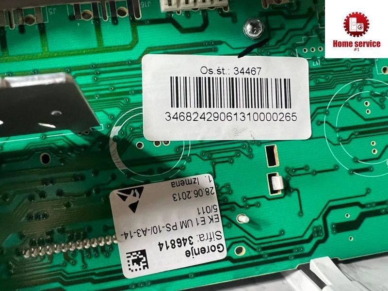 Б/У Модуль управления стиральной машини Gorenje W6643N/S Sifra:346814 AKO 745128-07 PRG 752914-05 3952*E фото