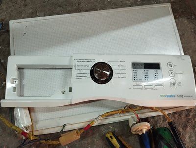 Б/У Лицьова панель без модуля на пральну машину Samsung WF600W0BCWQ 2445*E фото