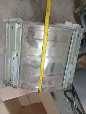 Б/У Бак  с нержавейки на стиральную машину Indesit, Ariston. Глубина без шкива 34 см. Диаметр посадки манжеты 35.5 см. 4156*E фото