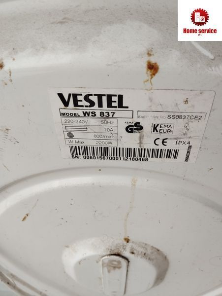 Б/У Разборка стиральной машины Vestel WS 837.  Запчасти на стиральную машину Vestel WS 837.  Vestel WS 837 по запчастям 2348*E фото