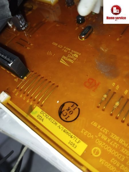 Б/У Комплект електроніки на пральну машину Samsung WF6EF4E0W2W та інші моделі.  Двигун на 8 контактів. DC92-01236 3059*E фото